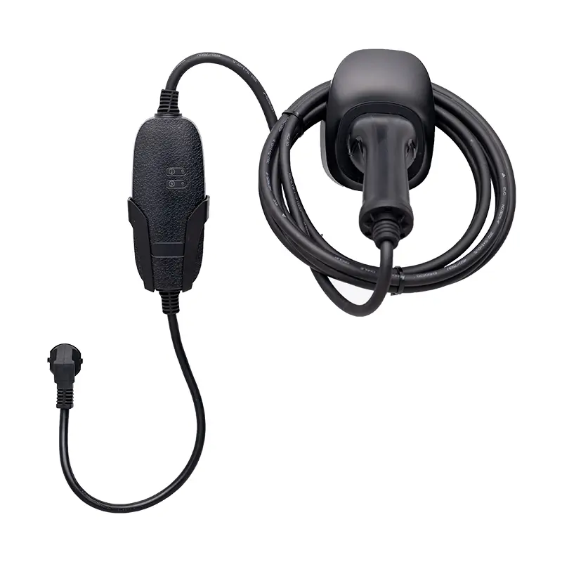 11kW Portable AC EV Charger with Acrylic Design for Travel & Home Charging